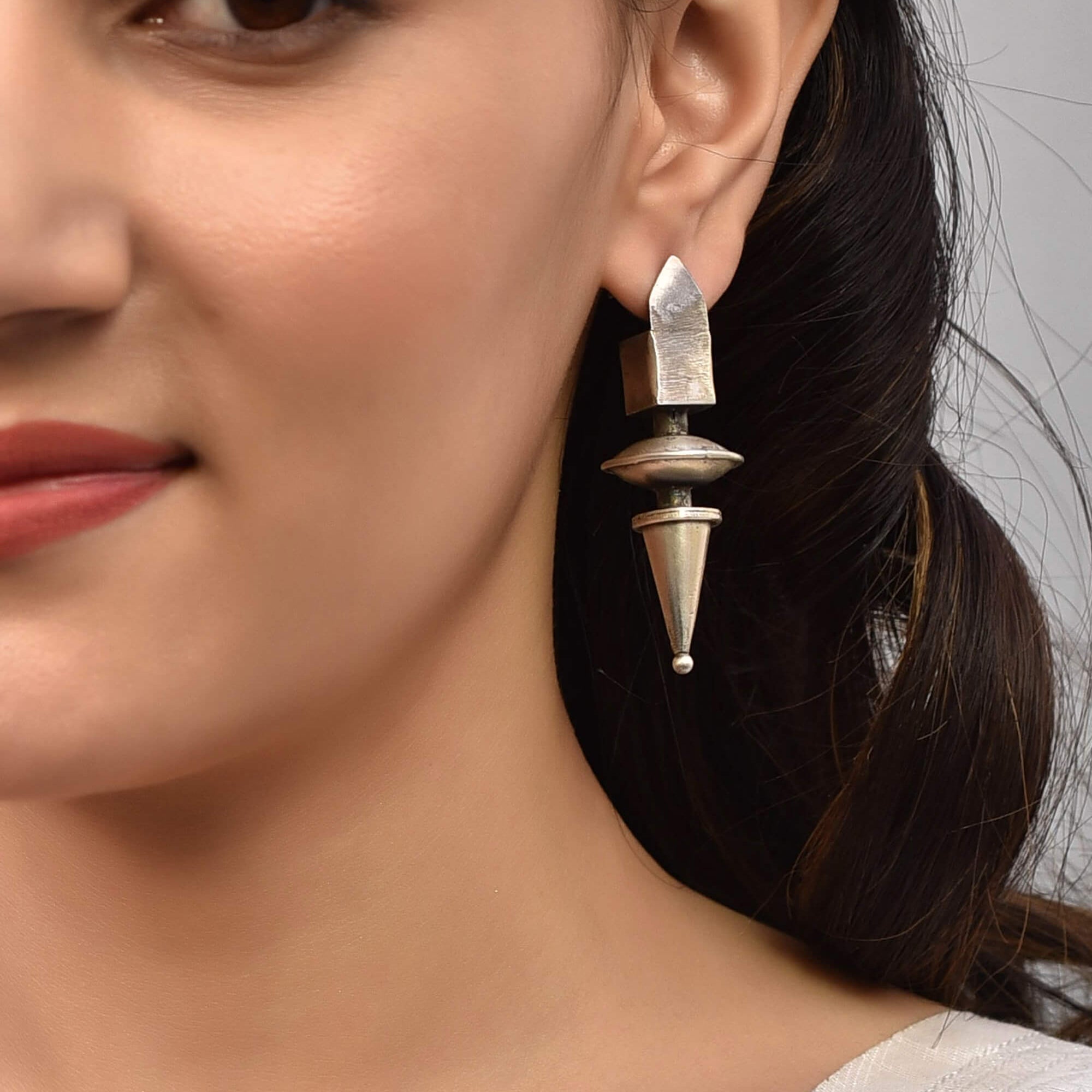 Gan Silver Earrings - 925 Silver Jewellery Meera Jaipur