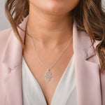 Hamsa Necklace - 925 Silver Jewellery Meera Jaipur
