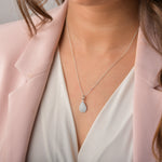 Droplet Necklace - 925 Silver Jewellery Meera Jaipur
