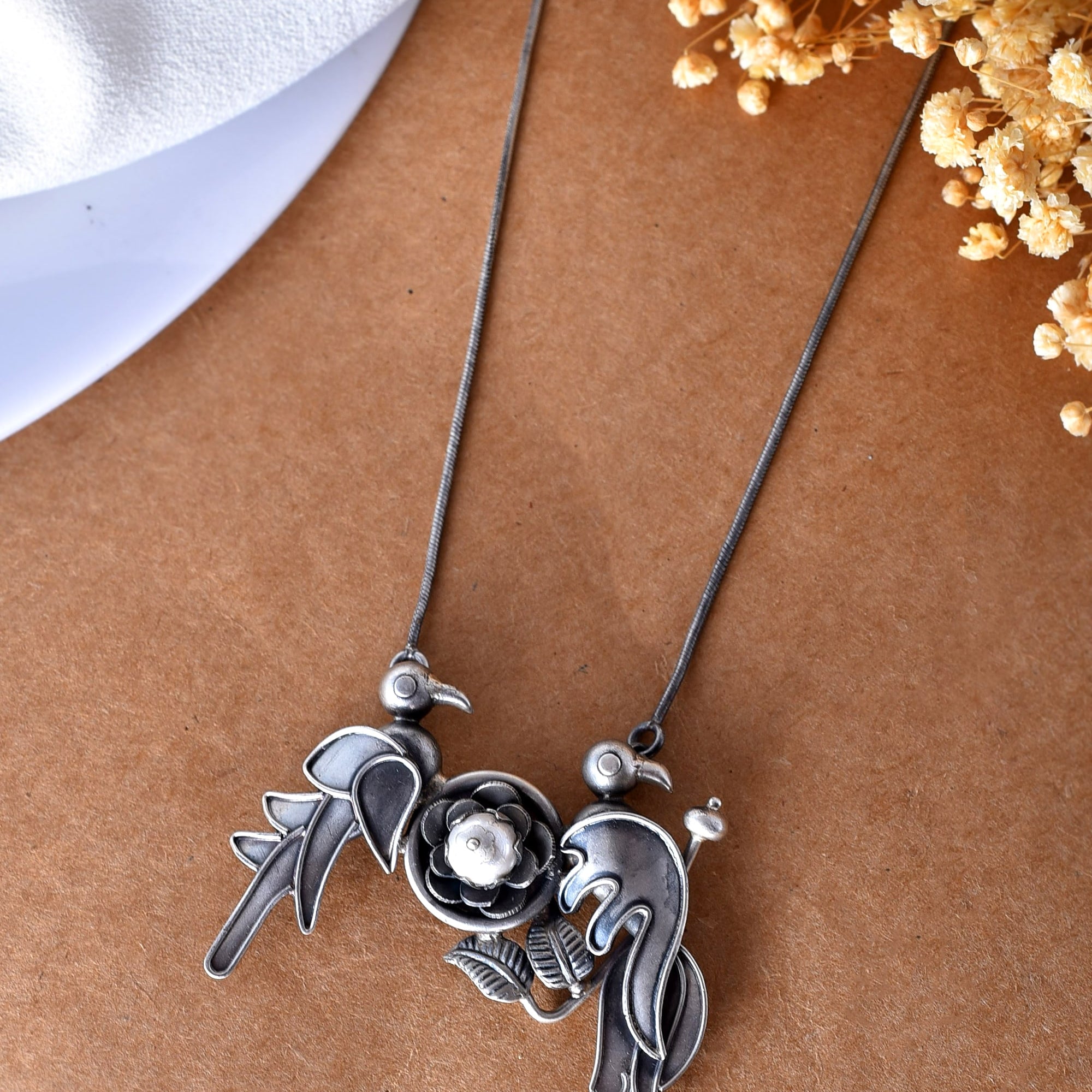 Kabbu Silver Necklave - 925 Silver Jewellery Meera Jaipur