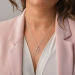 Nyun U Necklace - 925 Silver Jewellery Meera Jaipur