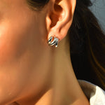 Grizle hoops - 925 Silver Jewellery Meera Jaipur