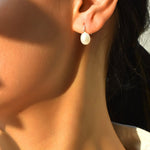 Pearl silver studs - 925 Silver Jewellery Meera Jaipur
