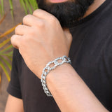Italian light silver bracelet