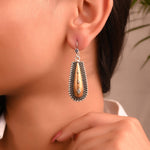 Sandhya silver earrings - 925 Silver Jewellery Meera Jaipur