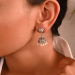 Dhara silver earrings - 925 Silver Jewellery Meera Jaipur