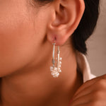 Pushti silver earrings - 925 Silver Jewellery Meera Jaipur