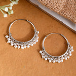 Pushti silver earrings - 925 Silver Jewellery Meera Jaipur
