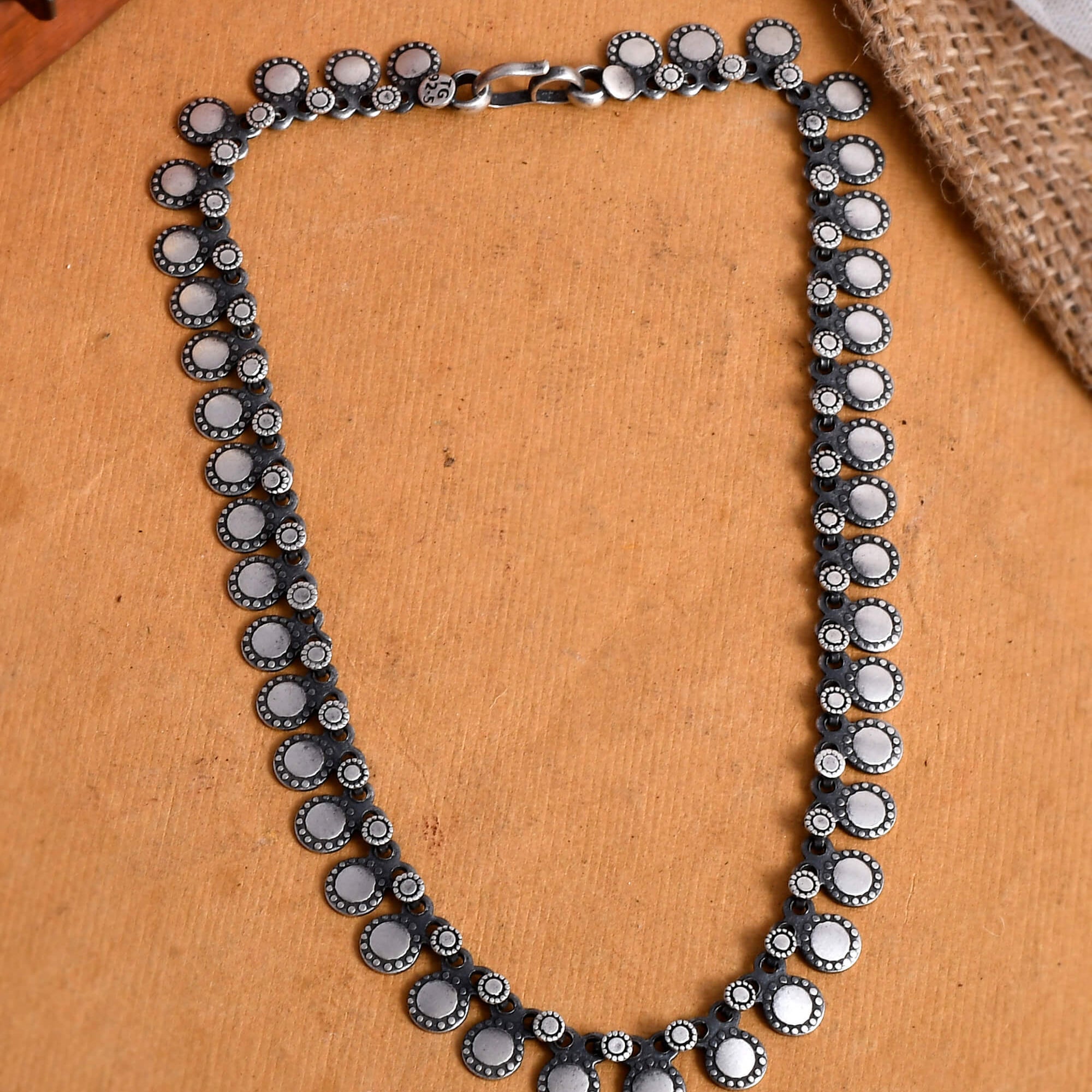 Ganga Silver Necklace - 925 Silver Jewellery Meera Jaipur