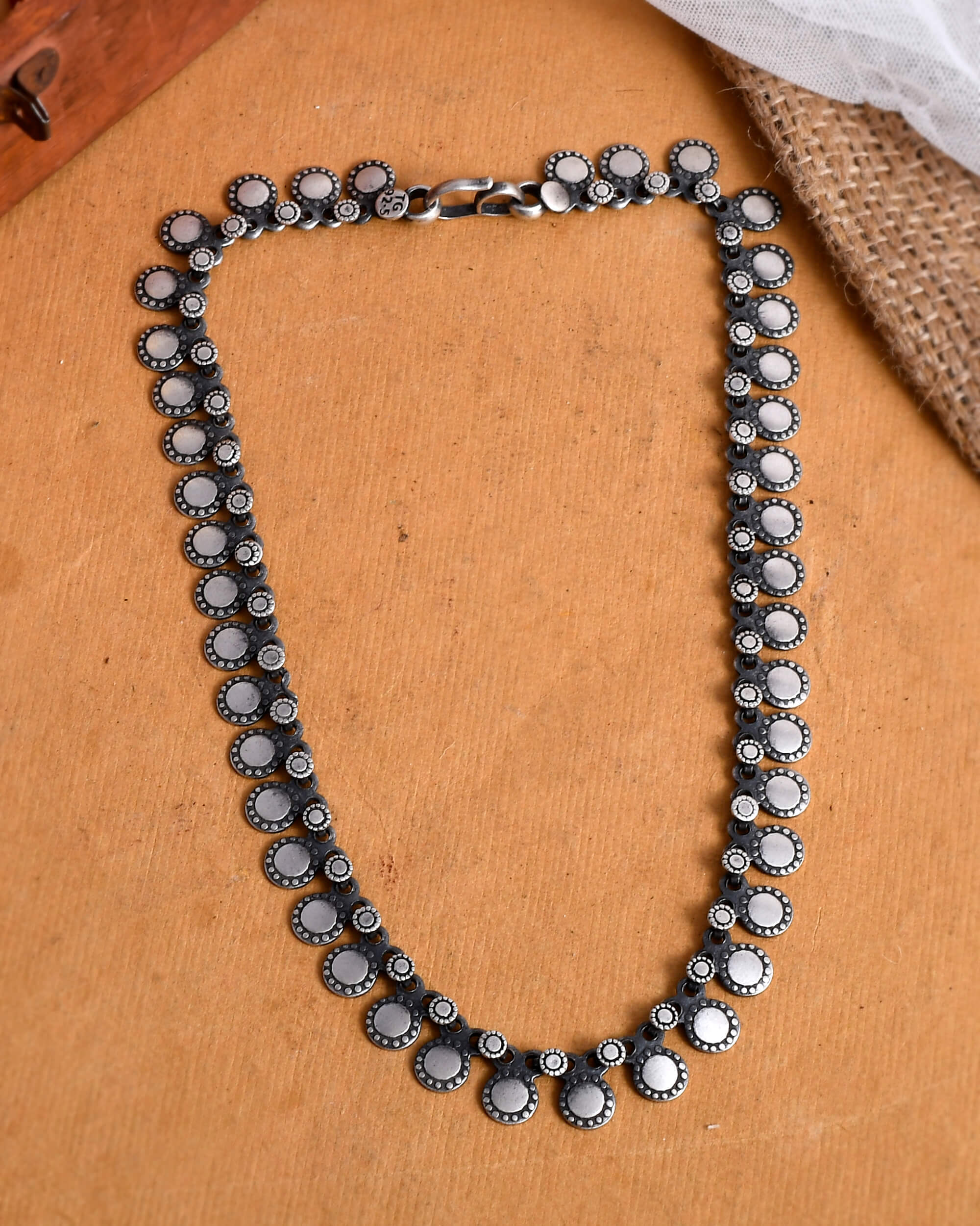 Ganga Silver Necklace - 925 Silver Jewellery Meera Jaipur