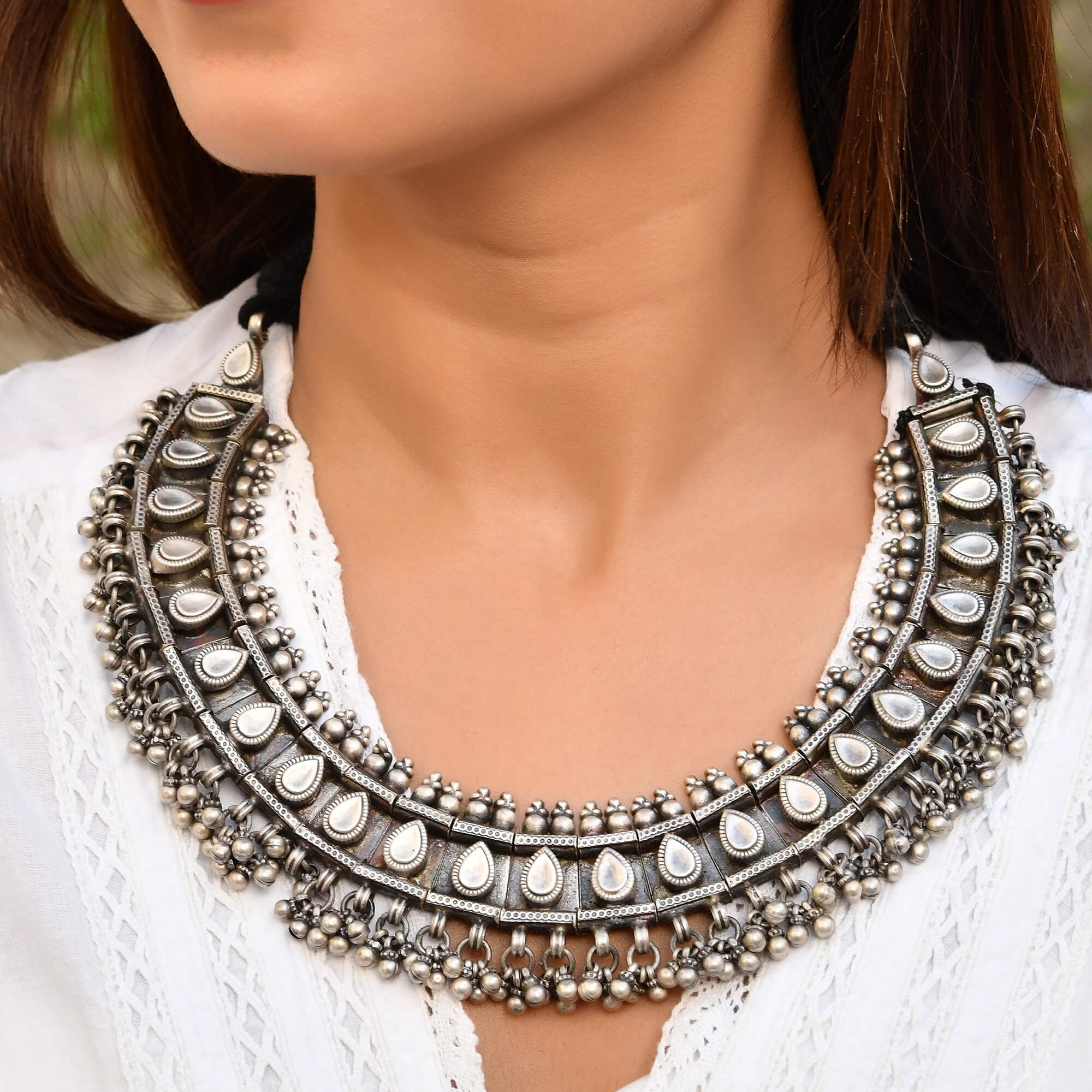 Anvika Silver Choker - 925 Silver Jewellery Meera Jaipur