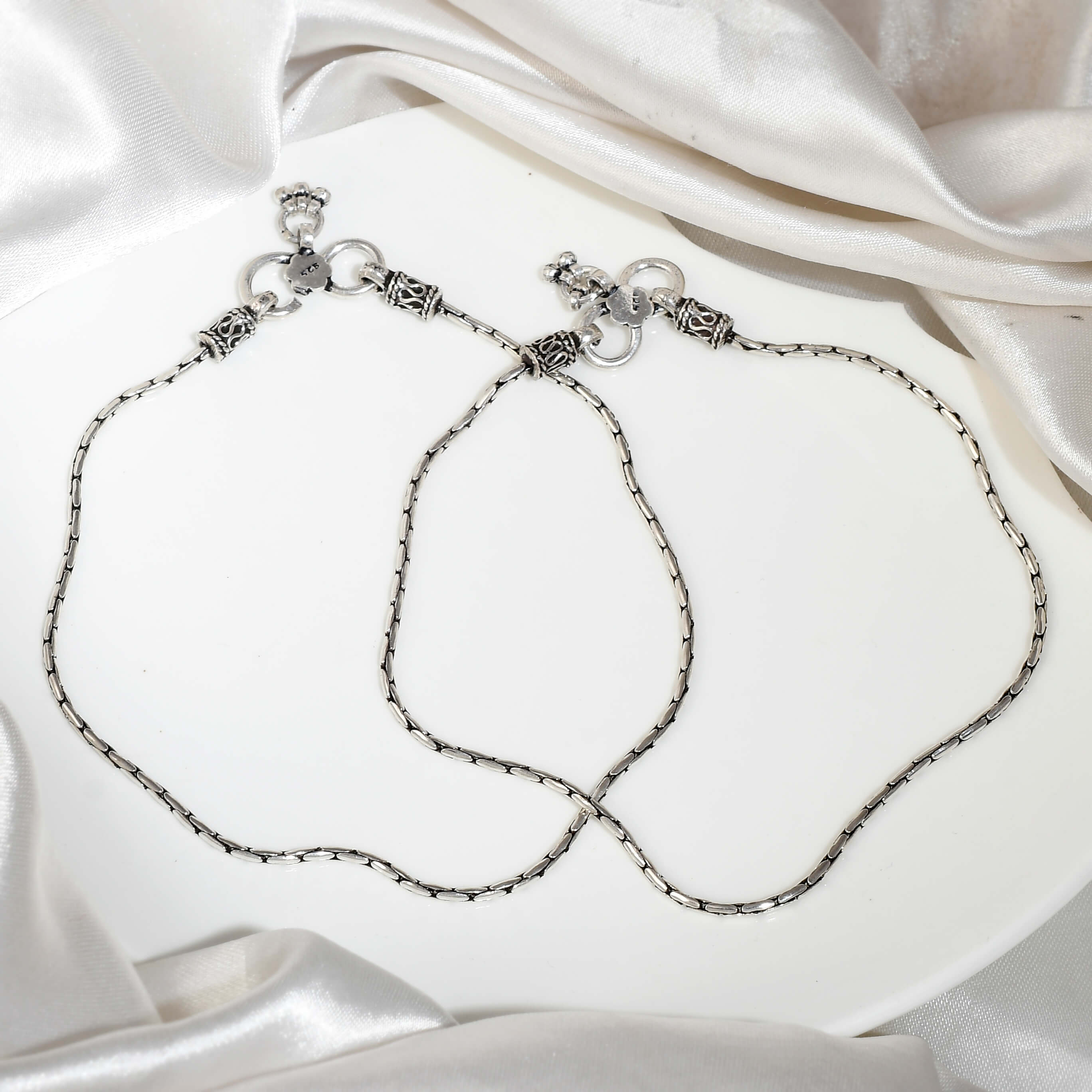 Khanak Anklet - 925 Silver Jewellery Meera Jaipur