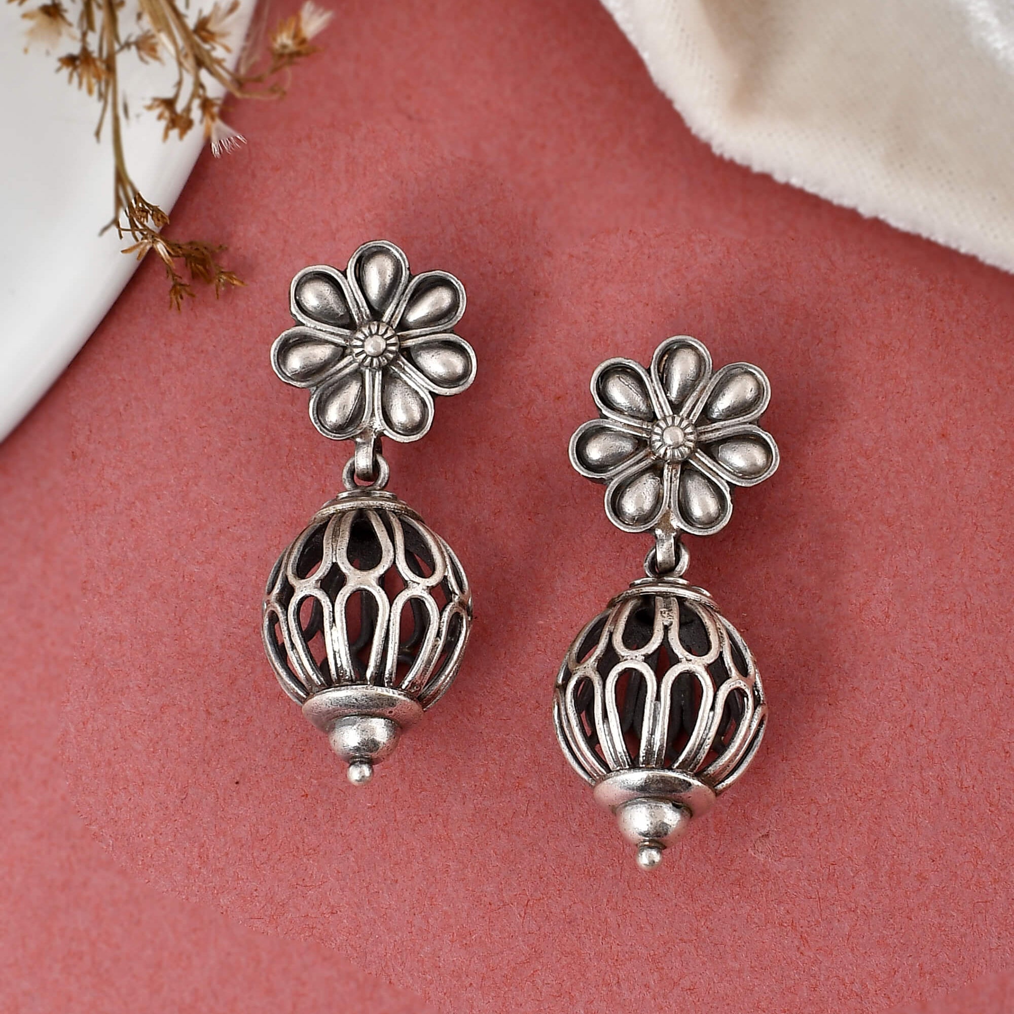 Iraj silver earrings - 925 Silver Jewellery Meera Jaipur