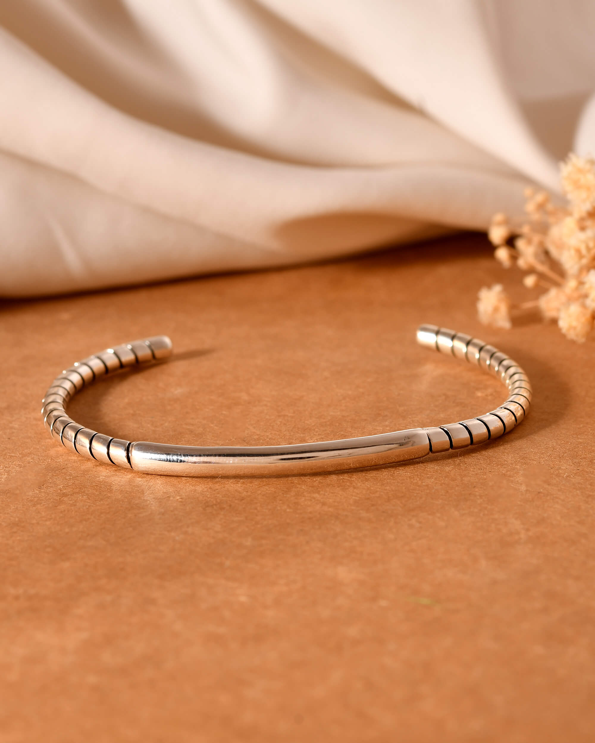Dhurv Silver Kada - 925 Silver Jewellery Meera Jaipur