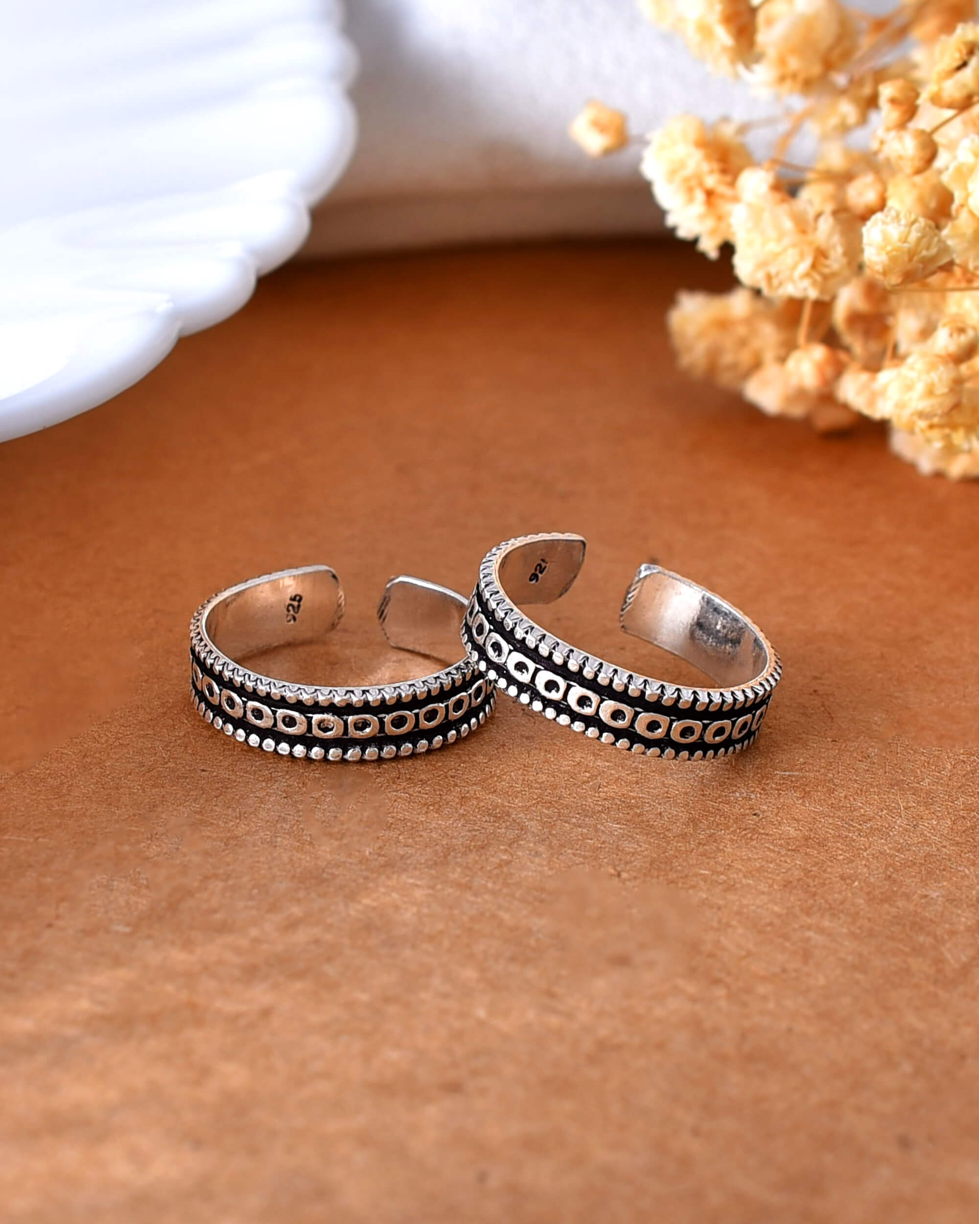 Dia silver toe ring - 925 Silver Jewellery Meera Jaipur