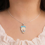 Ducky Blue Cap Set 925 sterling silver meera jaipur