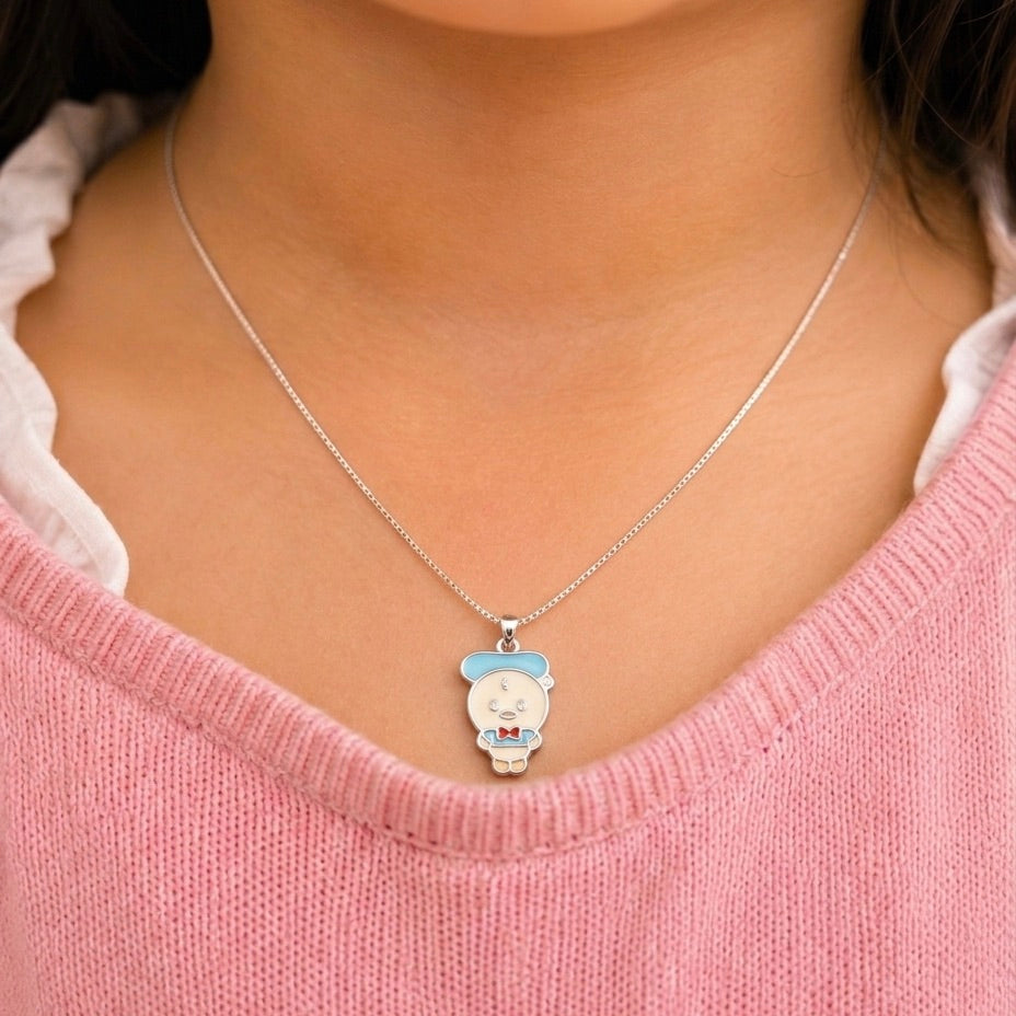 Ducky Blue Cap Set 925 sterling silver meera jaipur