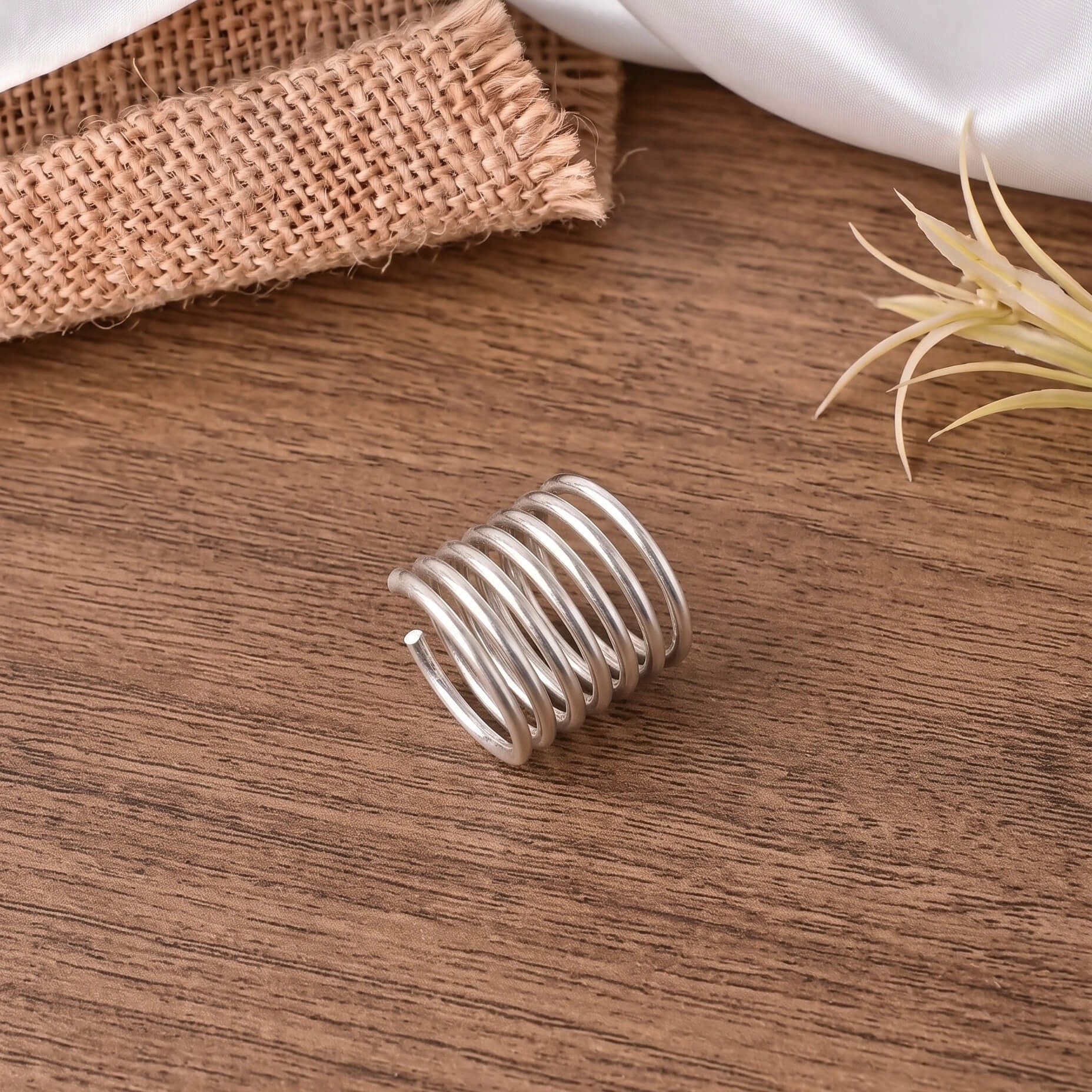 Silver Multi Strand Spiral Ring