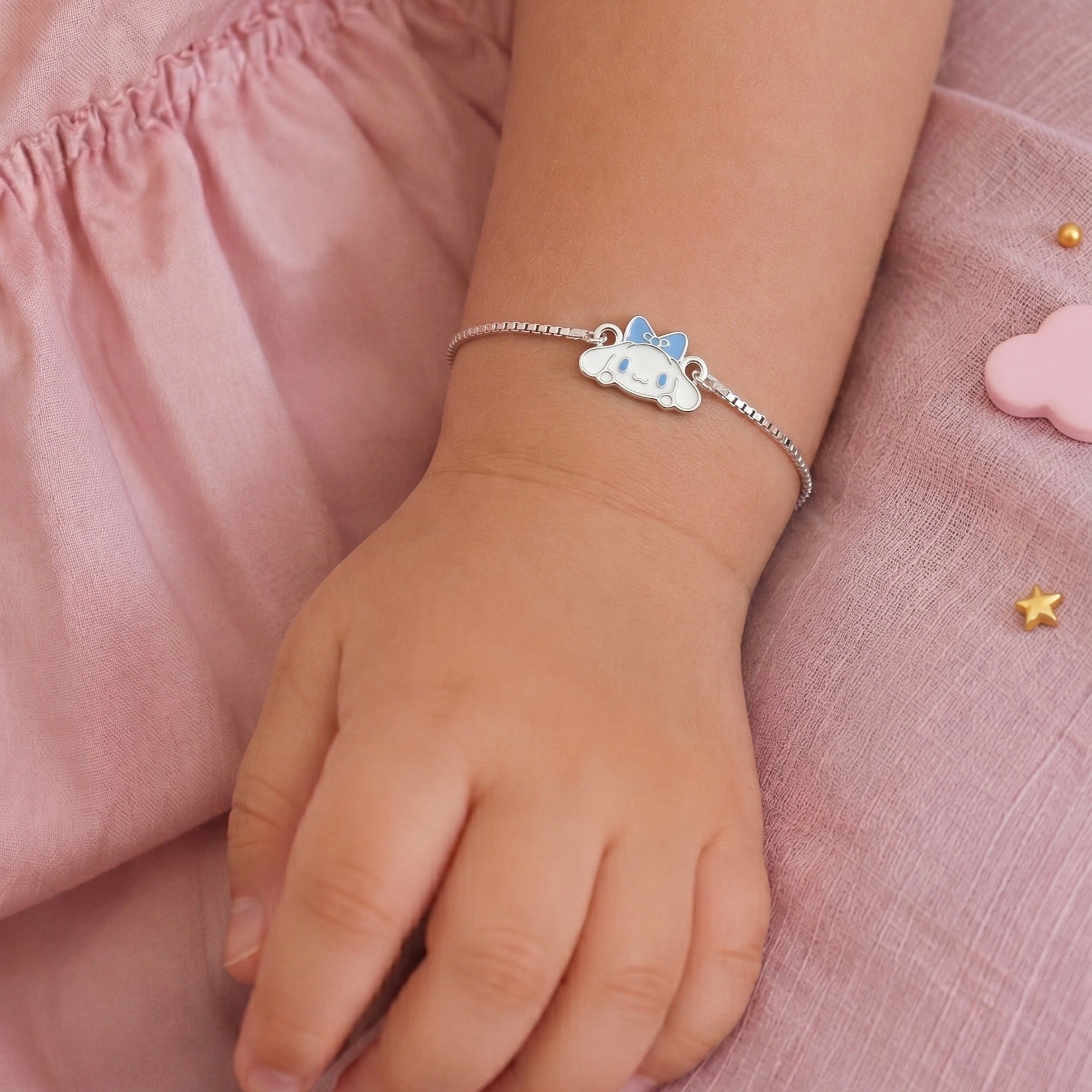 Happy Cloud Silver Bracelet