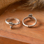 Eternal Steps Silver Toe Ring - 925 Silver Jewellery Meera Jaipur