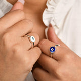 Evil eye ring 925 sterling silver meera jaipur