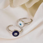 Evil eye ring 925 sterling silver meera jaipur