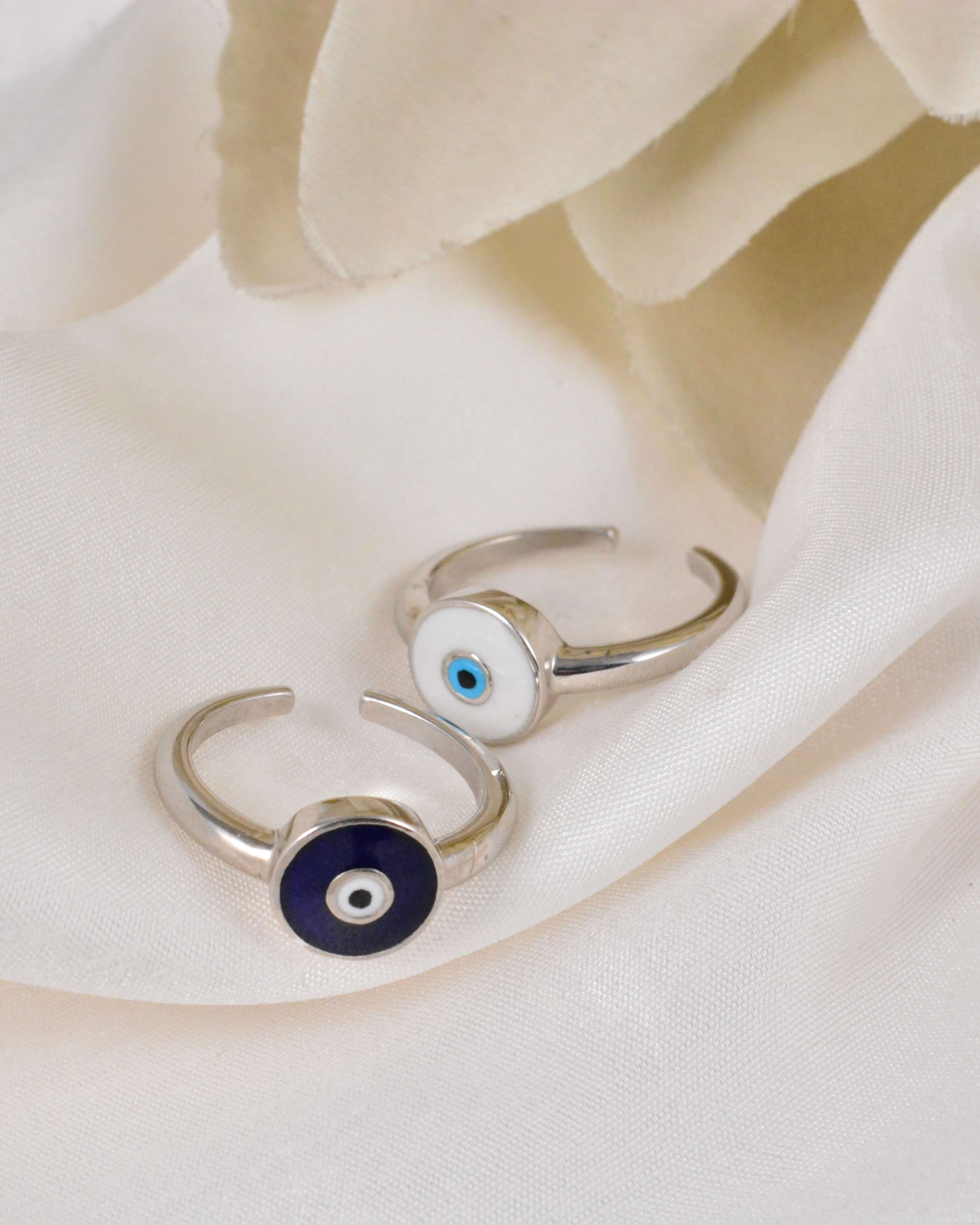 Evil eye ring 925 sterling silver meera jaipur