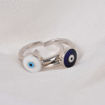 Evil eye ring 925 sterling silver meera jaipur