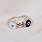 Evil eye ring 925 sterling silver meera jaipur