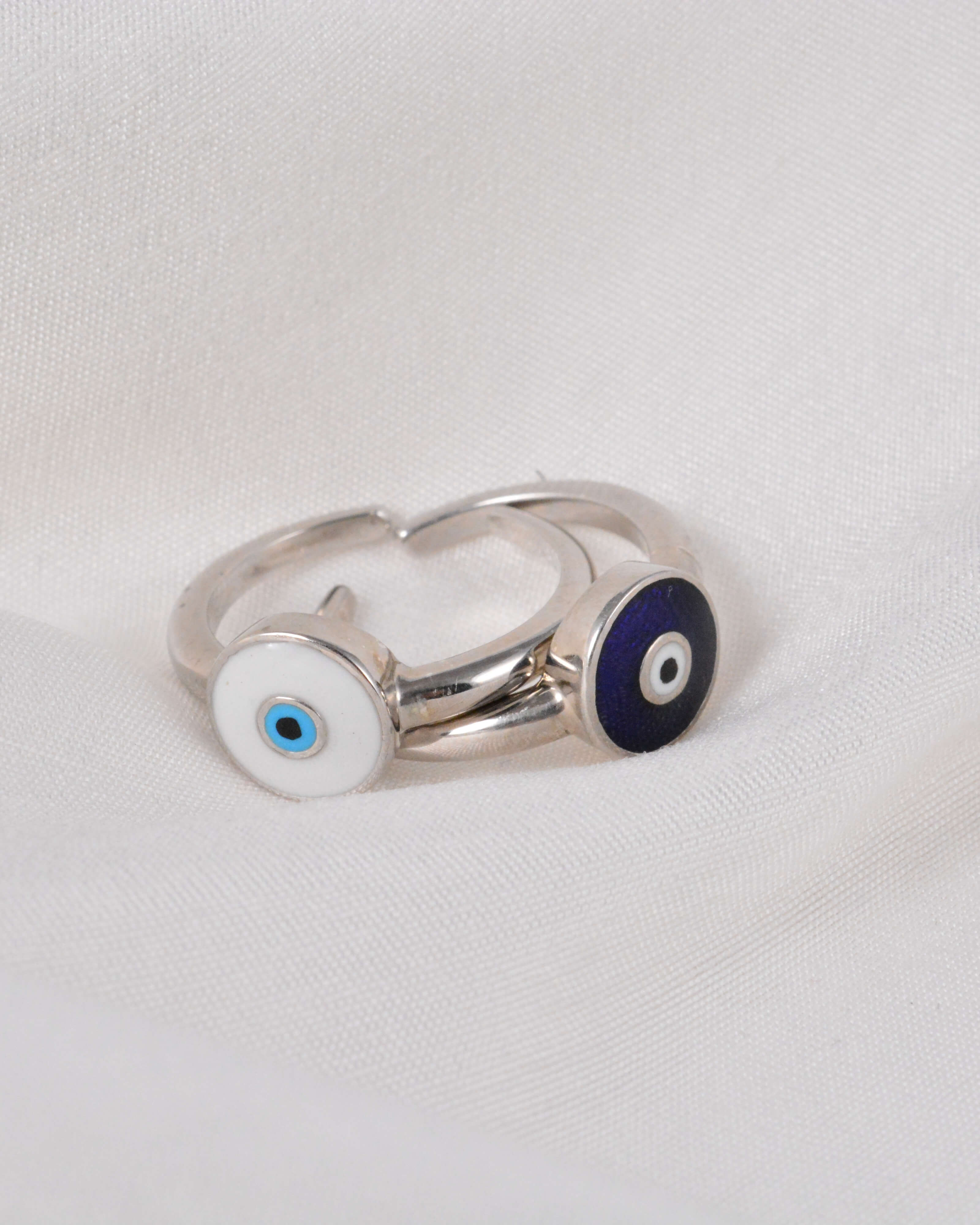 Evil eye ring 925 sterling silver meera jaipur