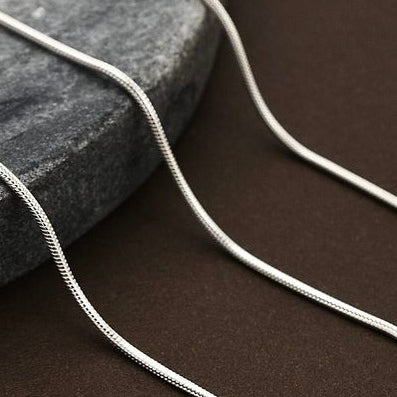 Sleek Snake Silver Chain