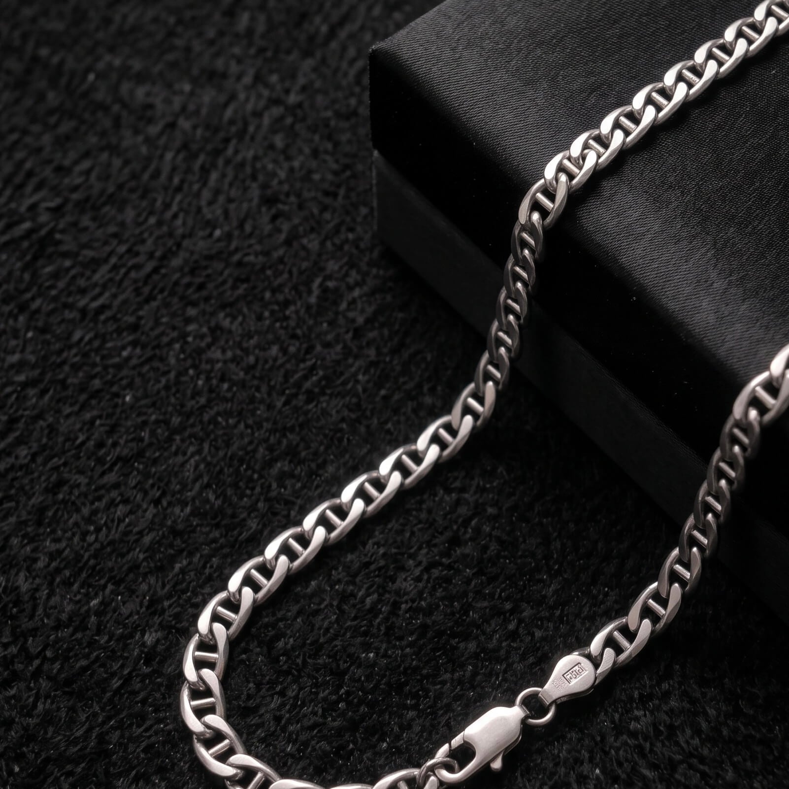 Silver Anchor Link Chain