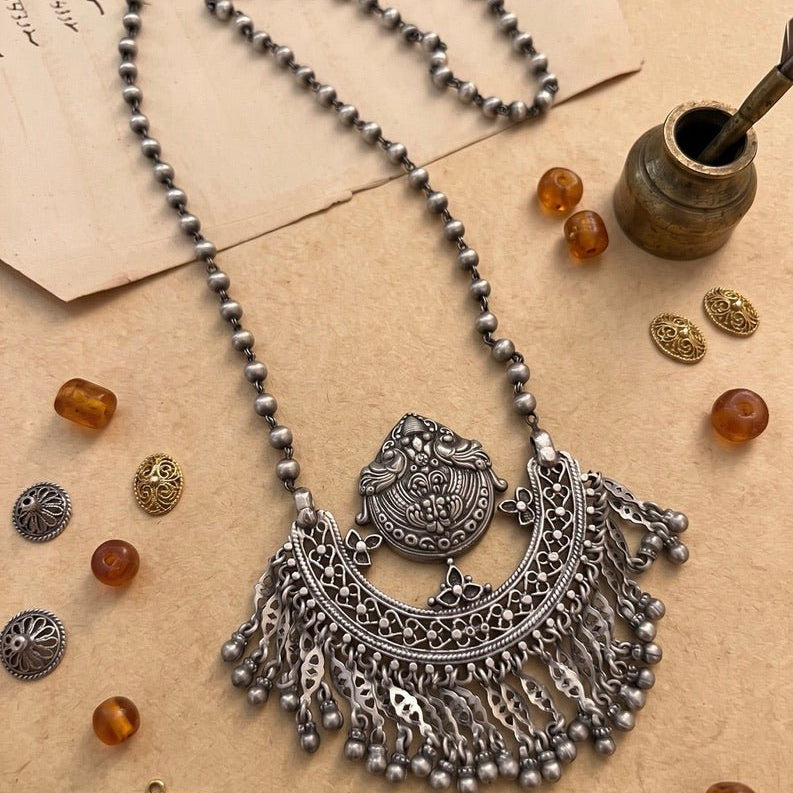 Sultana Silver Necklace - 925 Silver Jewellery Meera Jaipur