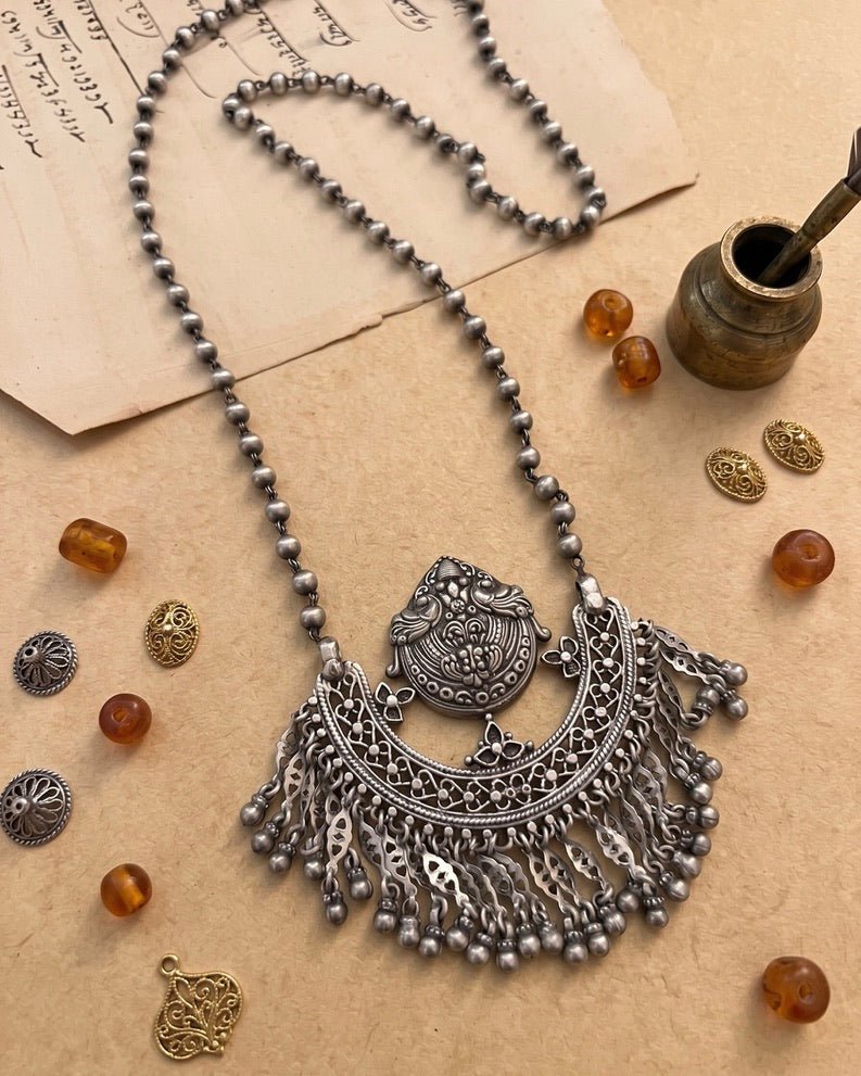 Sultana Silver Necklace - 925 Silver Jewellery Meera Jaipur