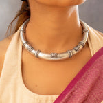 Flexible Silver Hasli - 925 Silver Jewellery Meera Jaipur