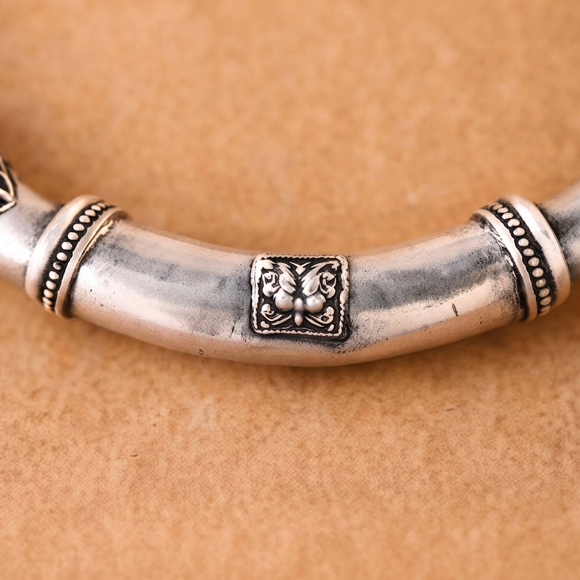 Flexible Silver Hasli - 925 Silver Jewellery Meera Jaipur