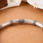 Flexible Silver Hasli - 925 Silver Jewellery Meera Jaipur