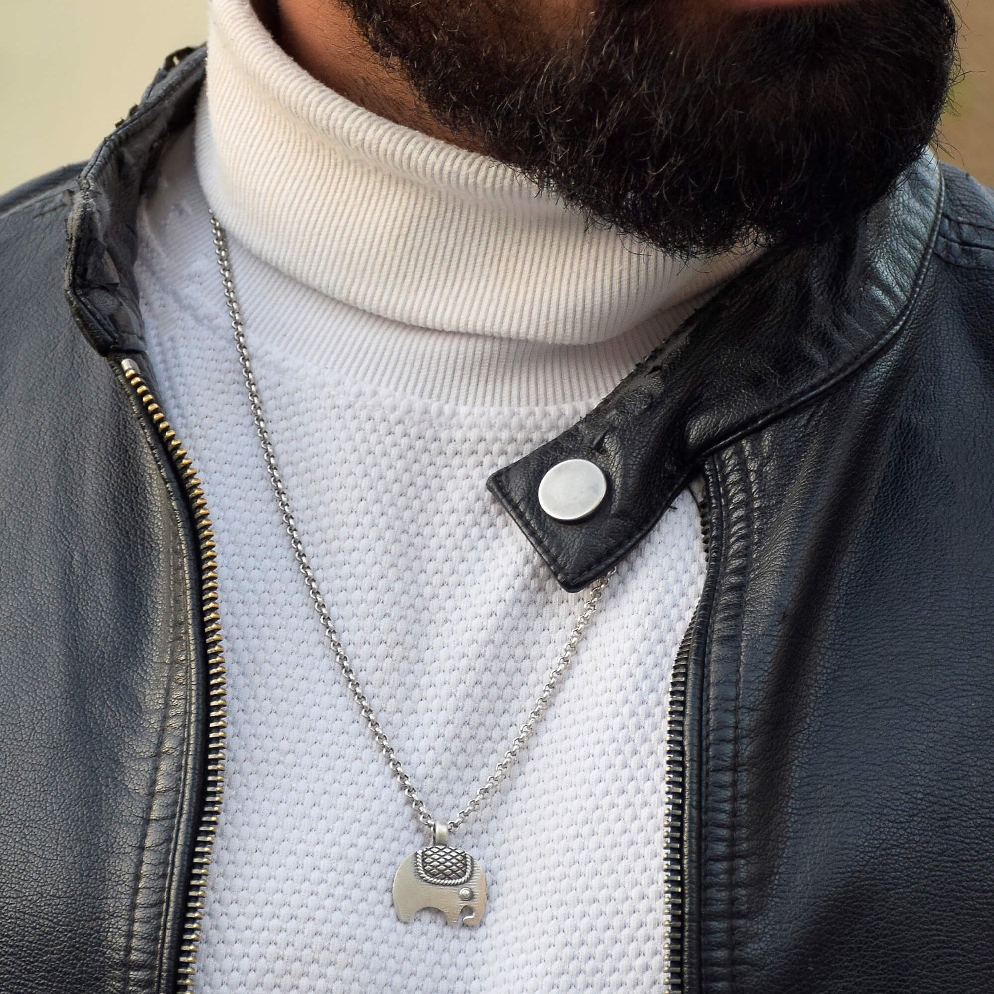 Gaj Silver Pendant - 925 Silver Jewellery Meera Jaipur