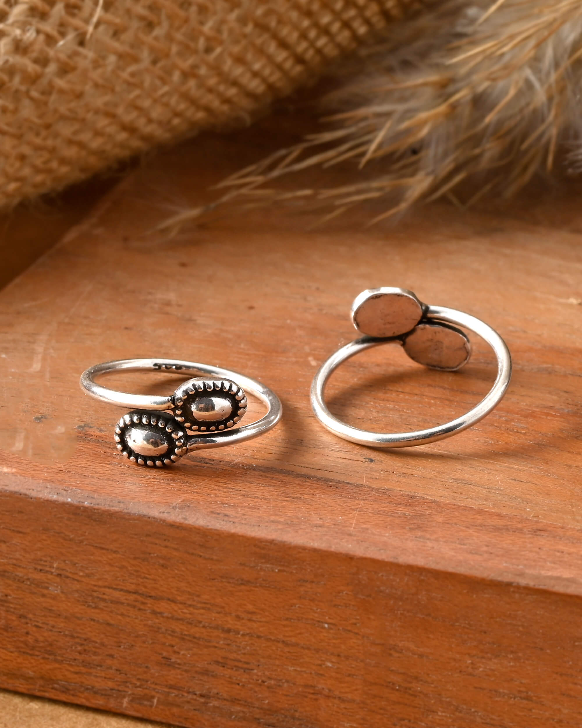 Gan silver toe ring - 925 Silver Jewellery Meera Jaipur