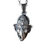 Ganesh ji Face Pendant - 925 Silver Jewellery Meera Jaipur