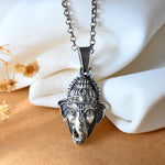 Ganesh ji Face Pendant - 925 Silver Jewellery Meera Jaipur