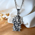 Ganesh ji Pendant - 925 Silver Jewellery Meera Jaipur