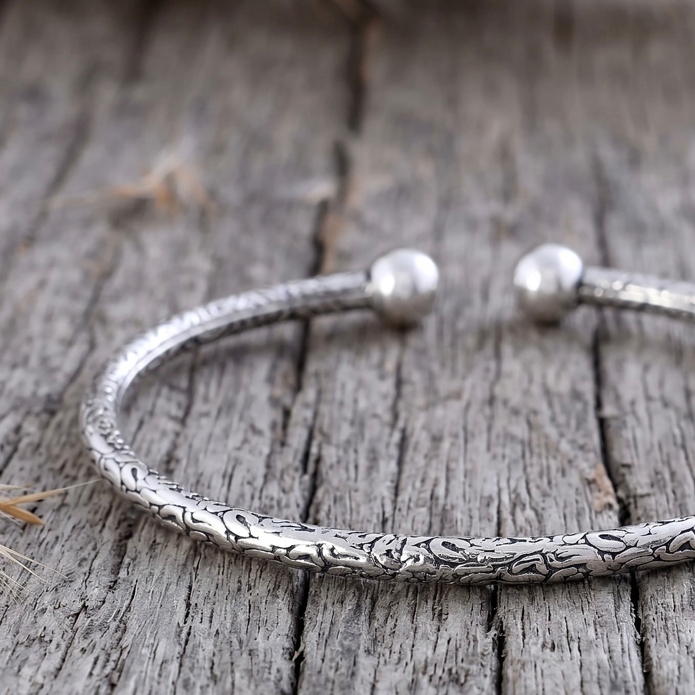 Gargi Silver Bangle - 925 Silver Jewellery Meera Jaipur
