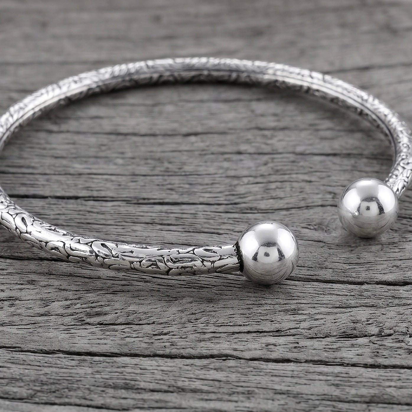 Gargi Silver Bangle - 925 Silver Jewellery Meera Jaipur