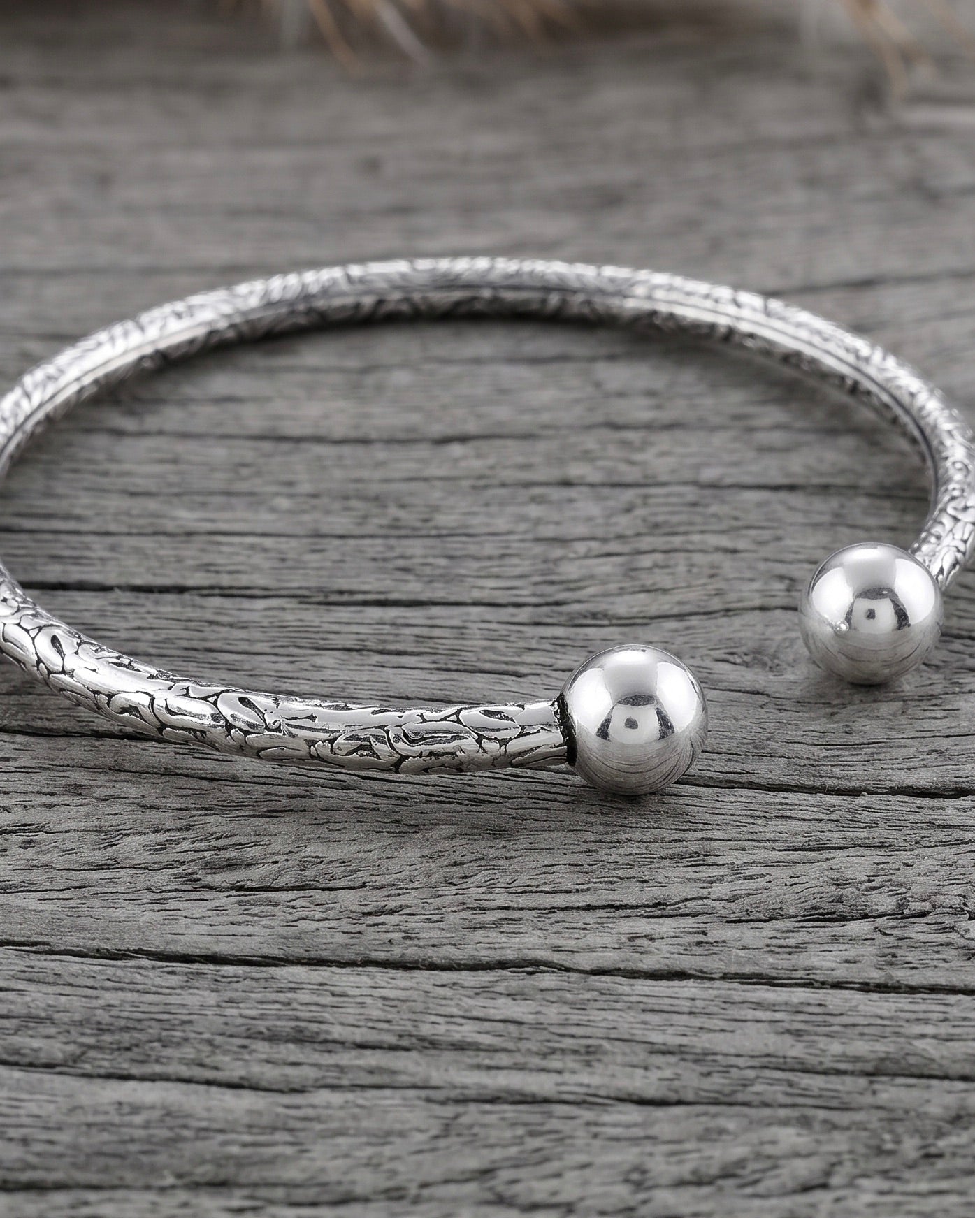 Gargi Silver Bangle - 925 Silver Jewellery Meera Jaipur