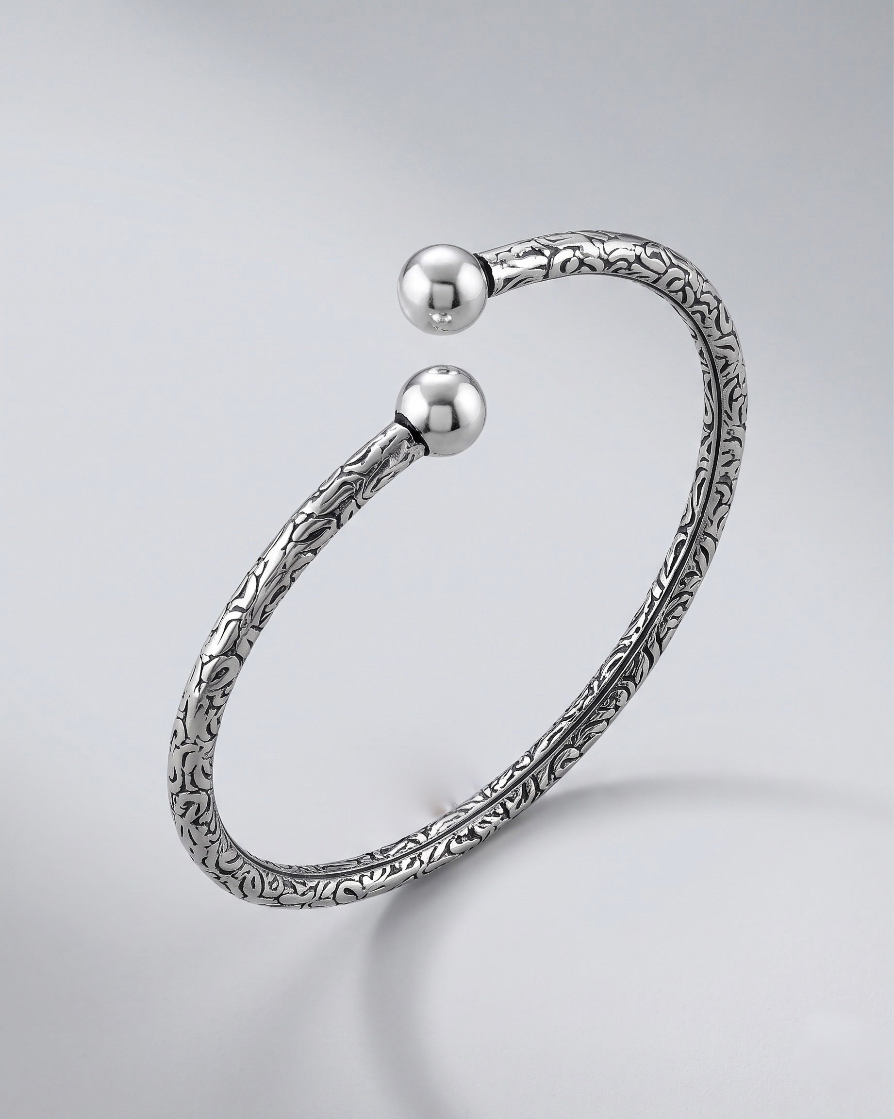 Gargi Silver Bangle - 925 Silver Jewellery Meera Jaipur