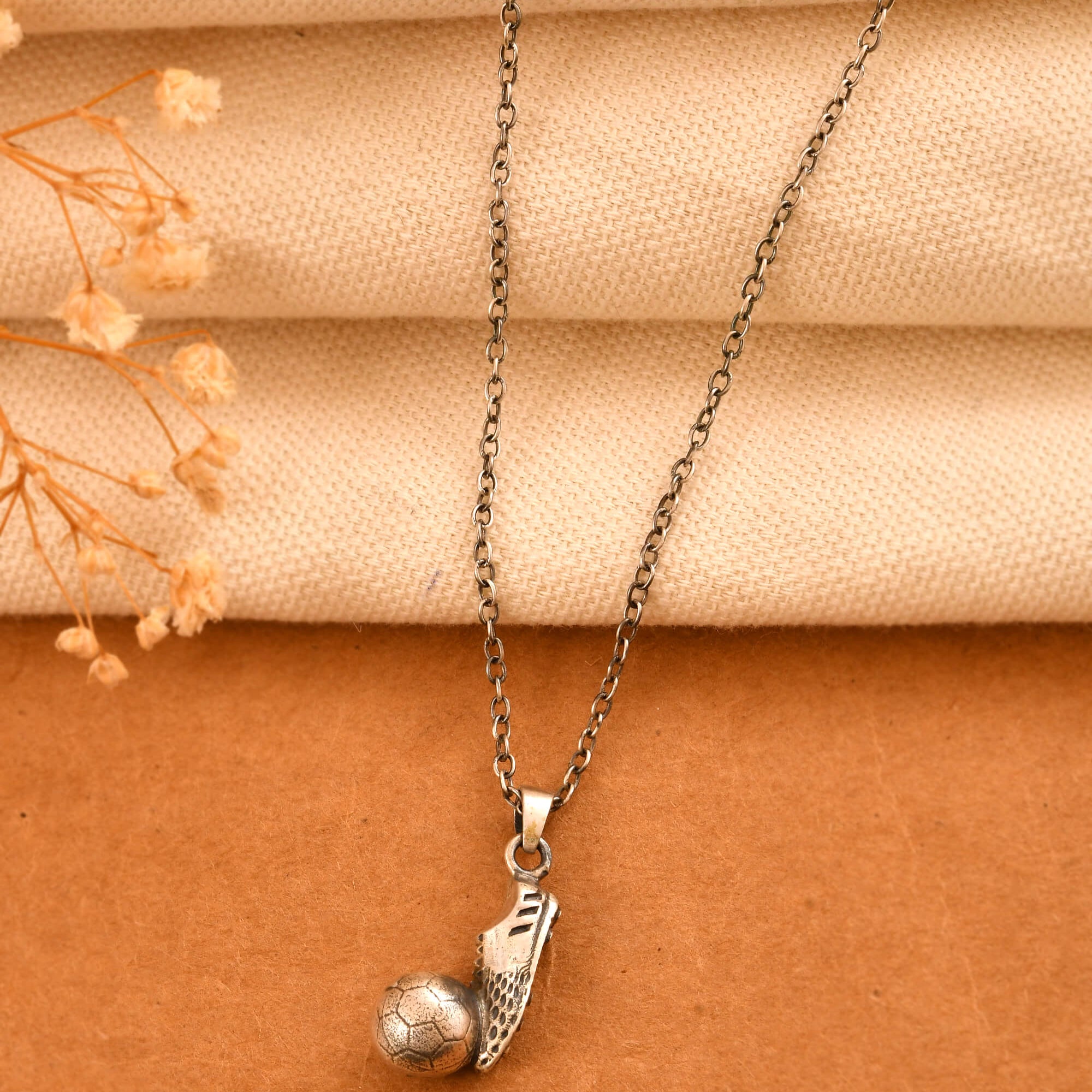 Goal Pendant - 925 Silver Jewellery Meera Jaipur