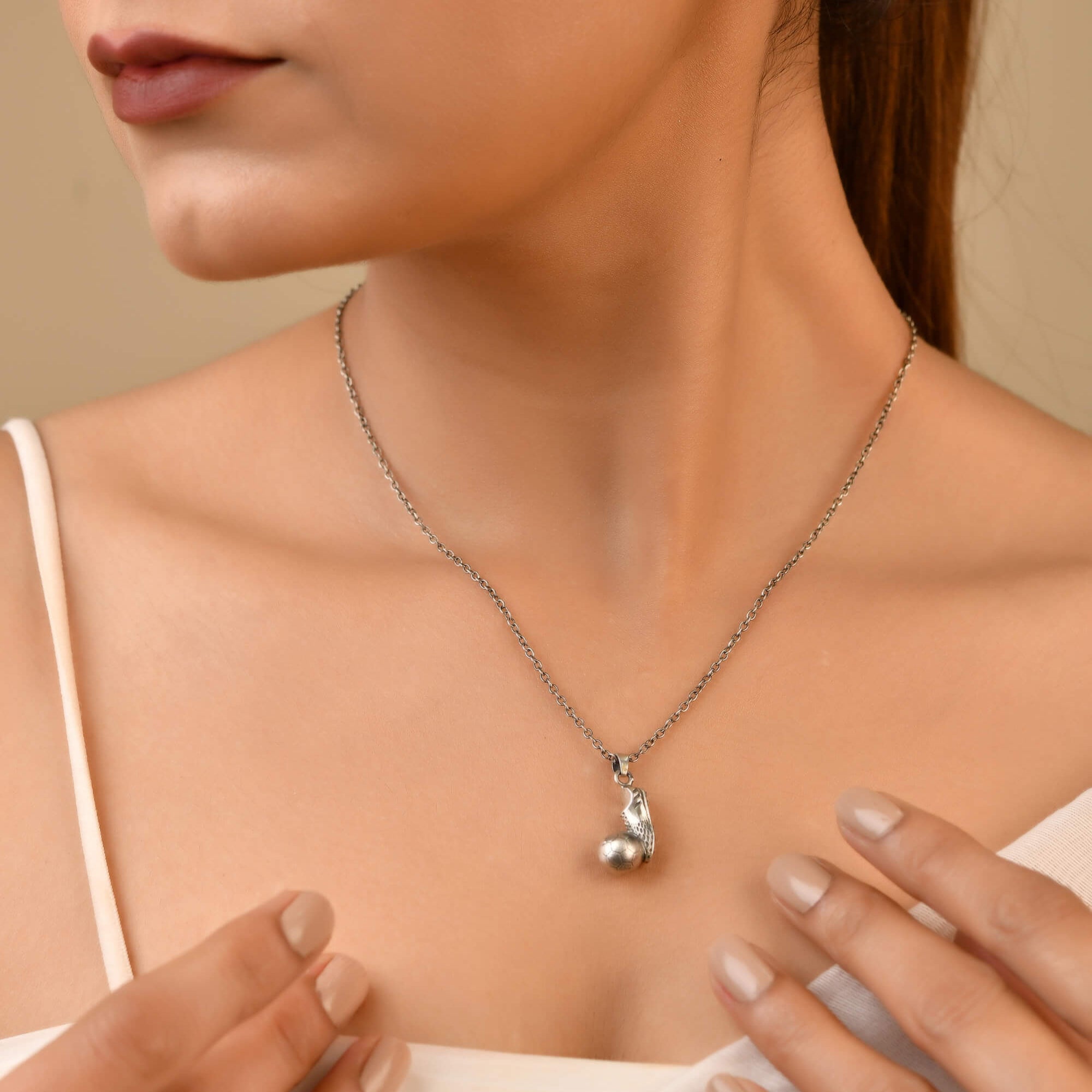 Goal Pendant - 925 Silver Jewellery Meera Jaipur