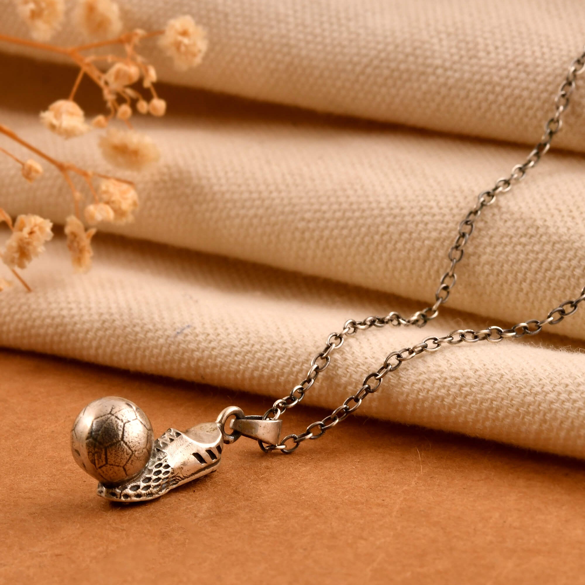 Goal Pendant - 925 Silver Jewellery Meera Jaipur