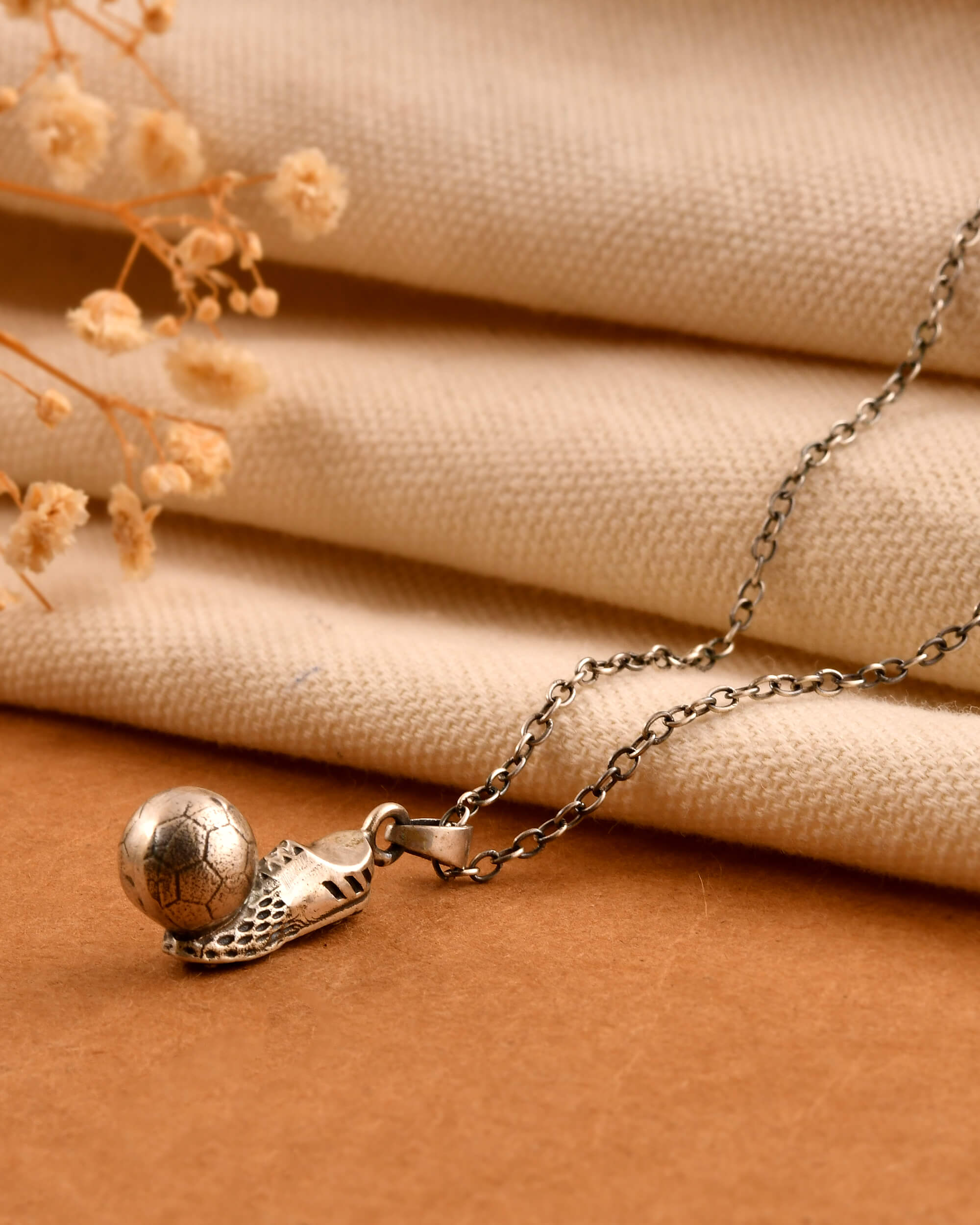 Goal Pendant - 925 Silver Jewellery Meera Jaipur